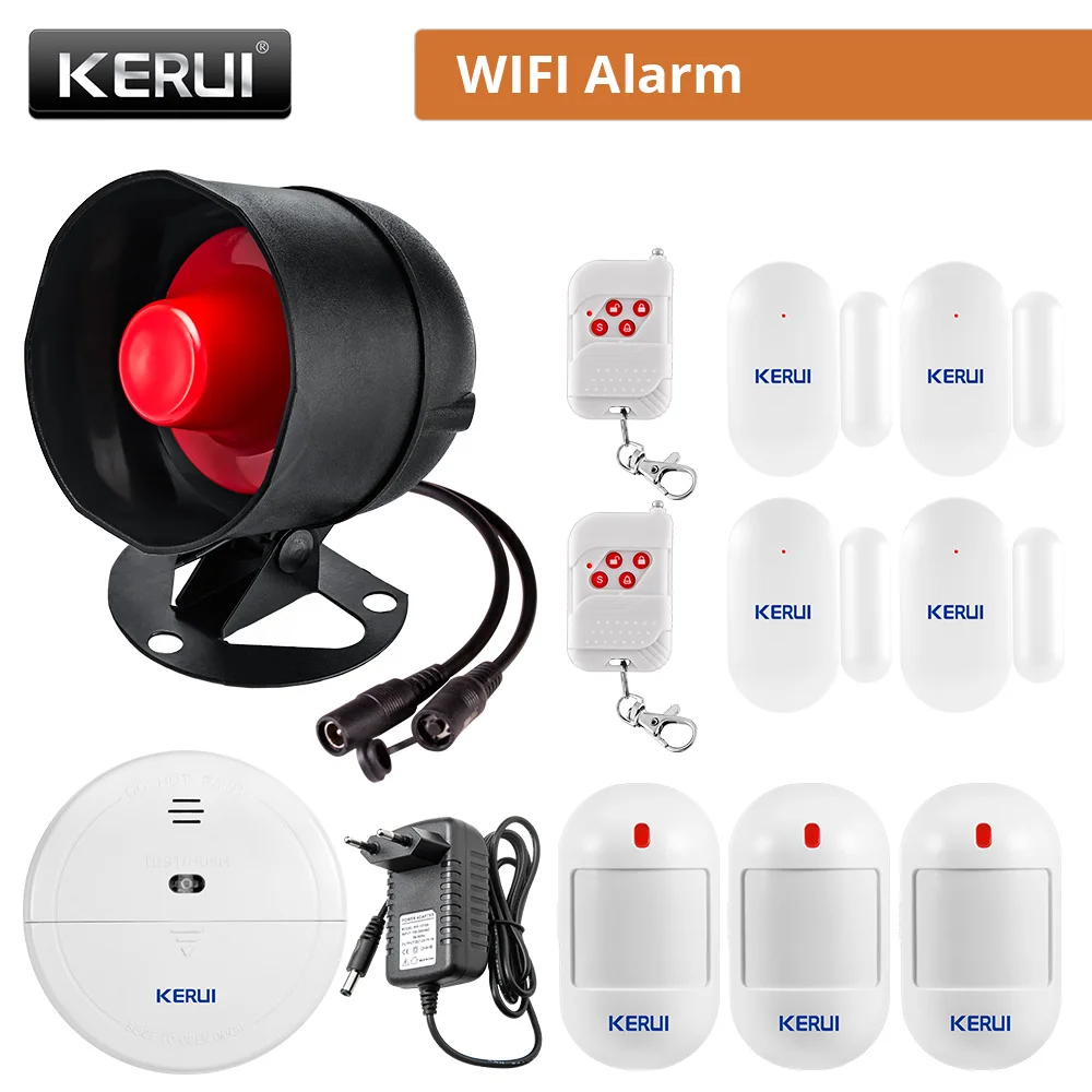 RF Mando KERUI Speaker Alarm System Kit 110db Siren Tuya WIFI Home Se - Image 18