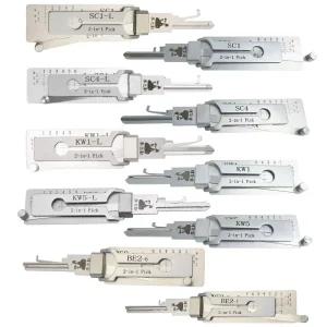 RF Mando Original Lishi Lock Pick Residential Tools KW1/KW1-L/KW5/KW5