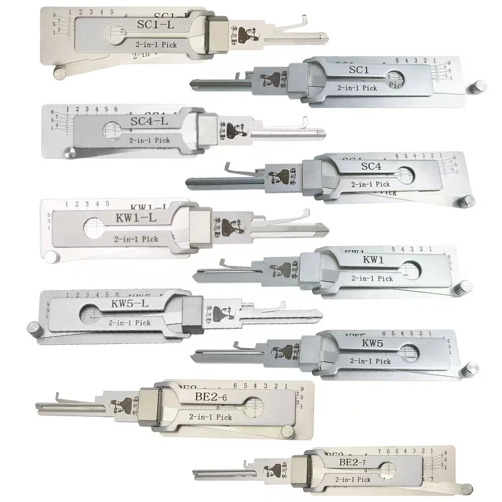 RF Mando Original Lishi Lock Pick Residential Tools KW1/KW1-L/KW5/KW5