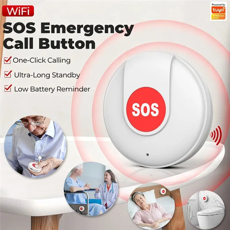 RF Mando GROCE-Wireless SOS Button Tuya Smart Wifi Emergency Security - Image 4