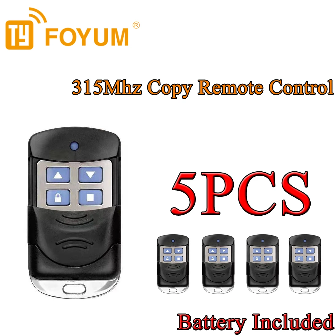 RF Mando 5PCS Duplicate Garage Door Remote Control 433MHZ Electric Ga - Image 9