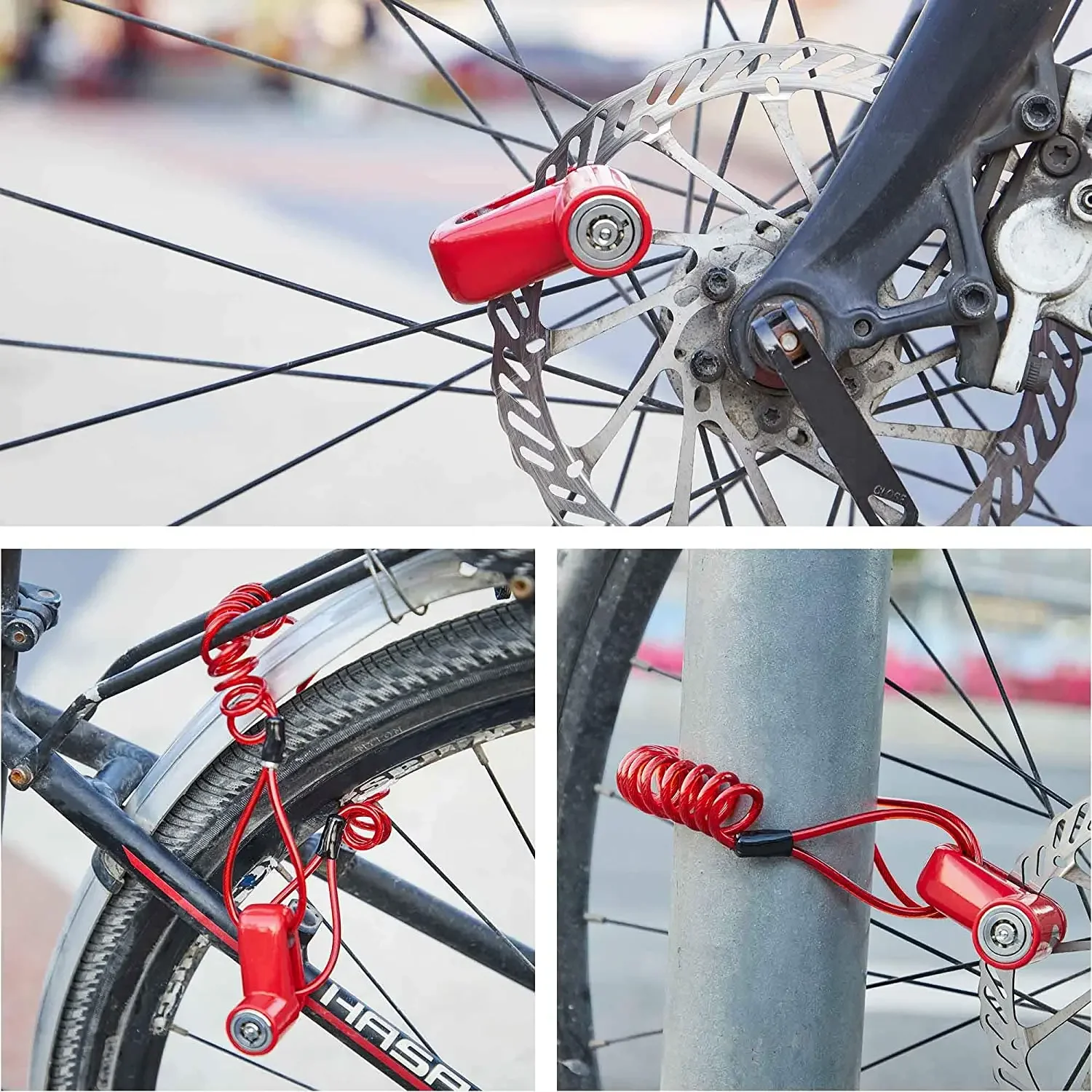 RF Mando Universal Disc Brake Lock Bike Anti -Theft Disc Lock Mountai - Image 6