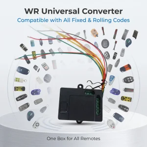 RF Mando WR Universal RF Remote Adapter Box, Supports All Fixed &