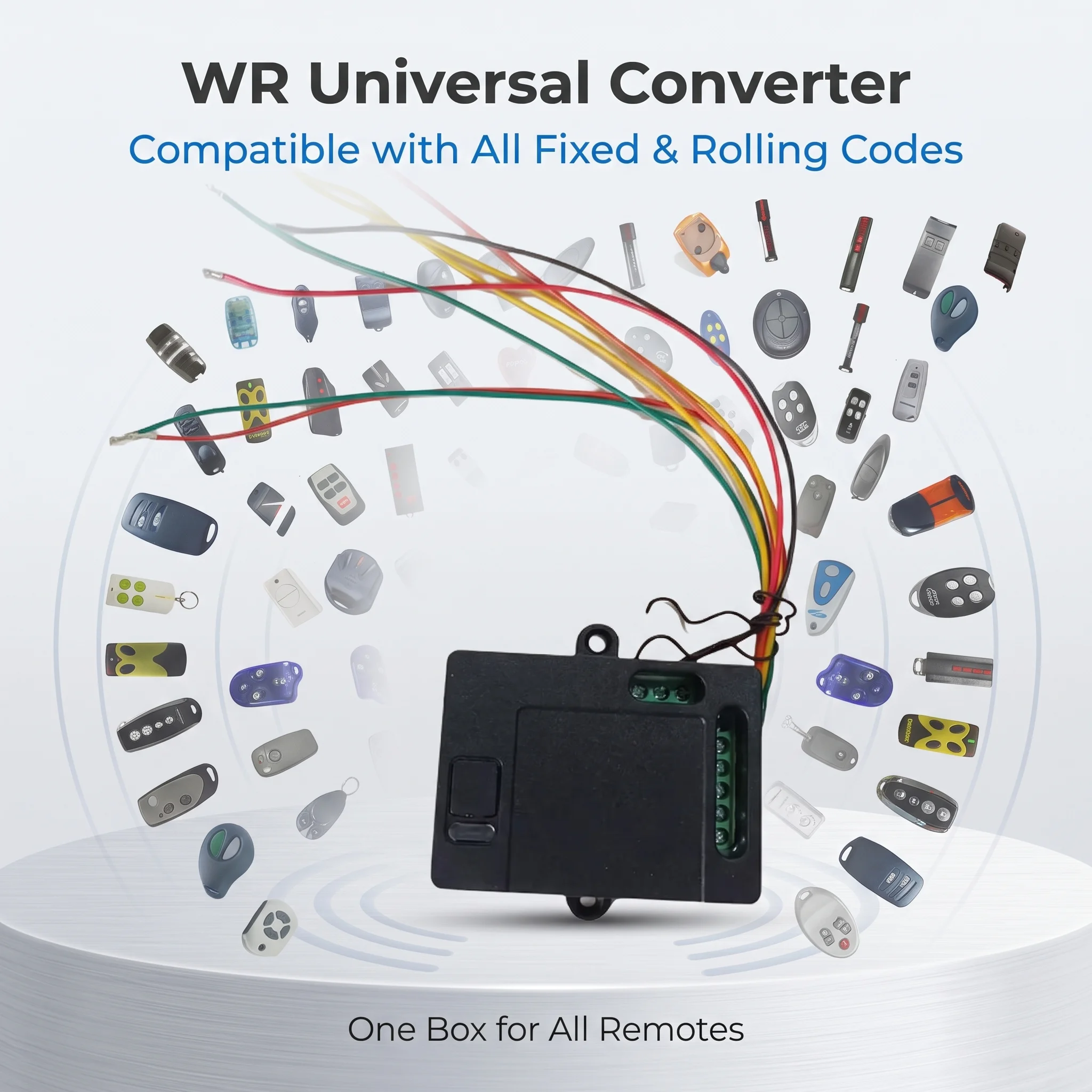 RF Mando WR Universal RF Remote Adapter Box, Supports All Fixed &