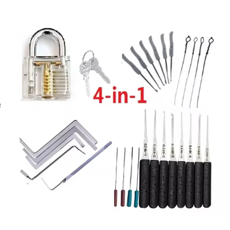 RF Mando 5 in 1 Locksmith Supplies Hand Tools Lock Pick Set Row Tensi - Image 8