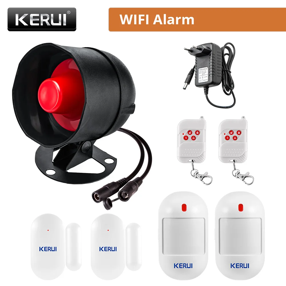 RF Mando KERUI Speaker Alarm System Kit 110db Siren Tuya WIFI Home Se - Image 24
