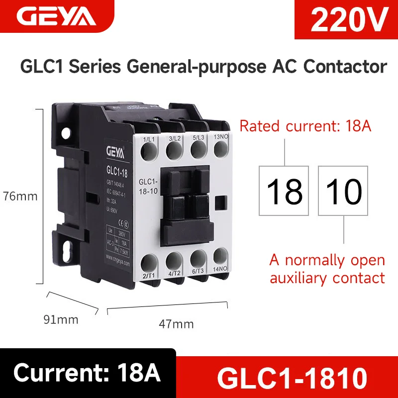 RF Mando GEYA Three-Phase AC Contactor from 9A to 95A 220V High - Image 9