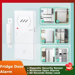 RF Mando Magnetic Security Sensor Refrigerator Door Alarm Windows Ope