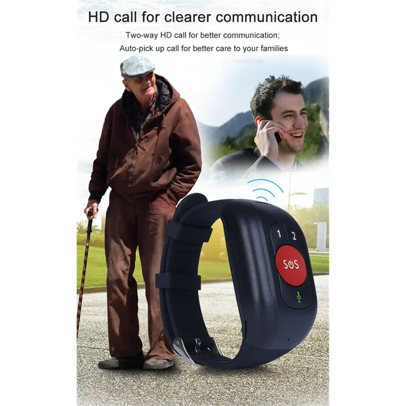 RF Mando CYCLI-Smart Watch Bracelet 4G LTE GPS Tracker Temperature Se - Image 5