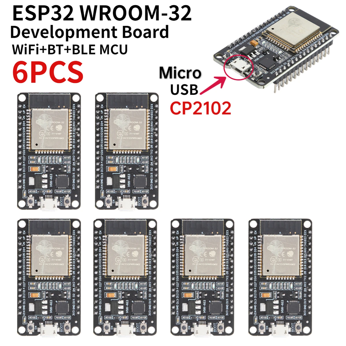 RF Mando ESP32 -32 Development Board TYPE-C CH340C/ USB CP2102 WiFi+B - Image 22