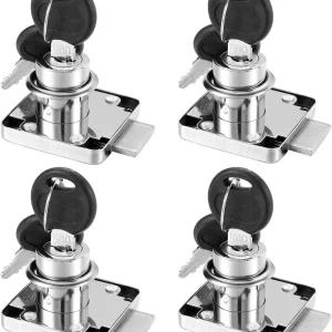 RF Mando Drawer Lock Wardrobe Cabinet Cam Locks With 2 Keys Same Key