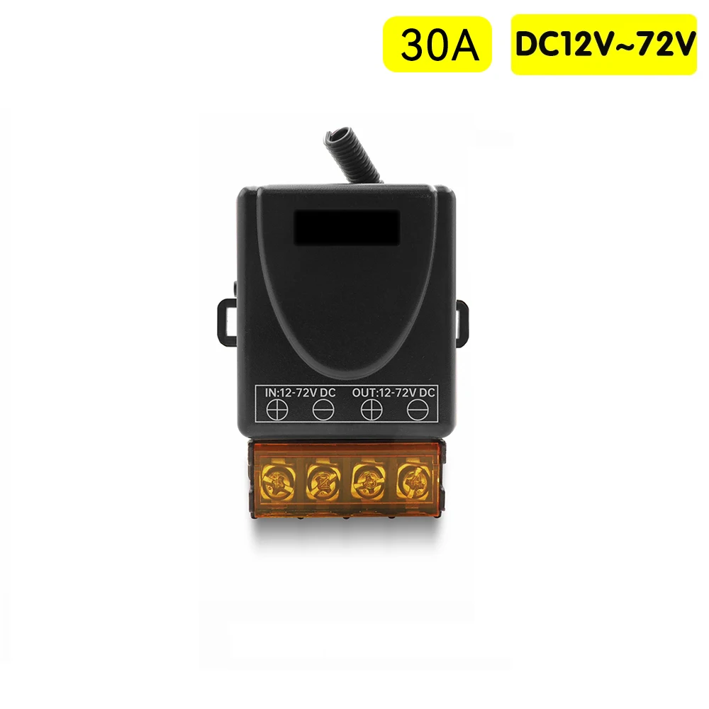 RF Mando 433Mhz DC 12V 24V 36V 48V 30A Relay Wireless Remote Control - Image 8