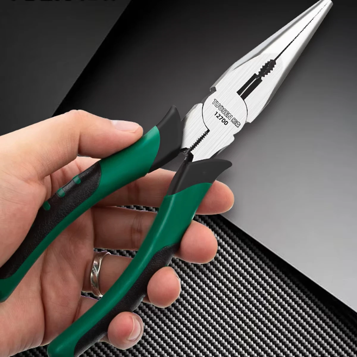RF Mando 6/8 Inch Insulated Diagonal Needle Nose Pliers Set Anti-Shoc - Image 5