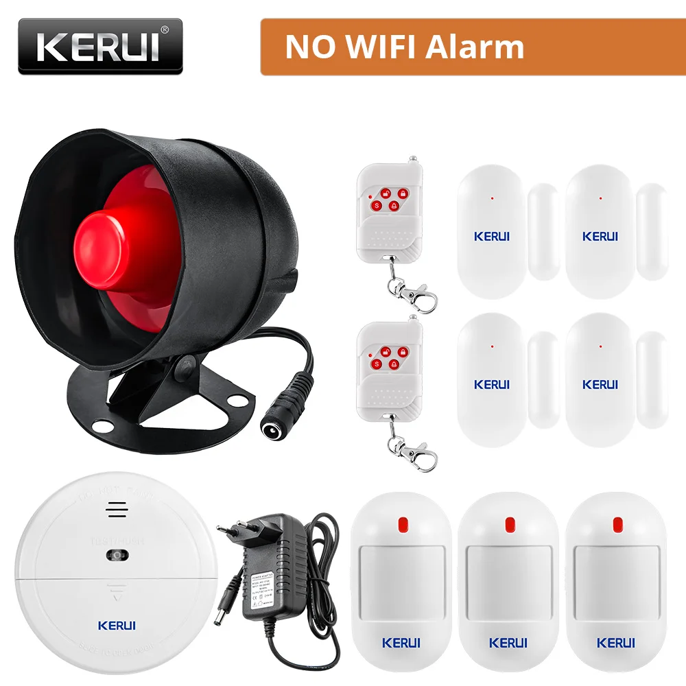RF Mando KERUI Speaker Alarm System Kit 110db Siren Tuya WIFI Home Se - Image 9