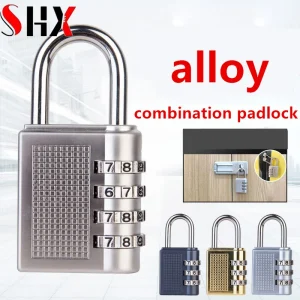 RF Mando 4 Digit Zinc Alloy Combination Lock Padlock Luggage Anti-the