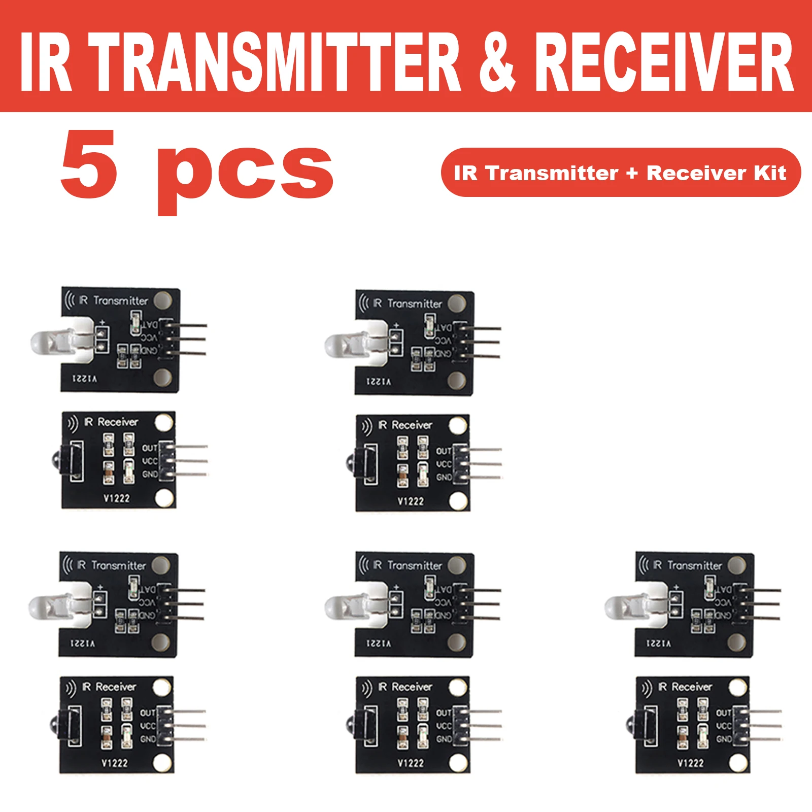 RF Mando 38kHz IR Infrared Receiver Sensor Module Digital 5V for Arduino - Image 14