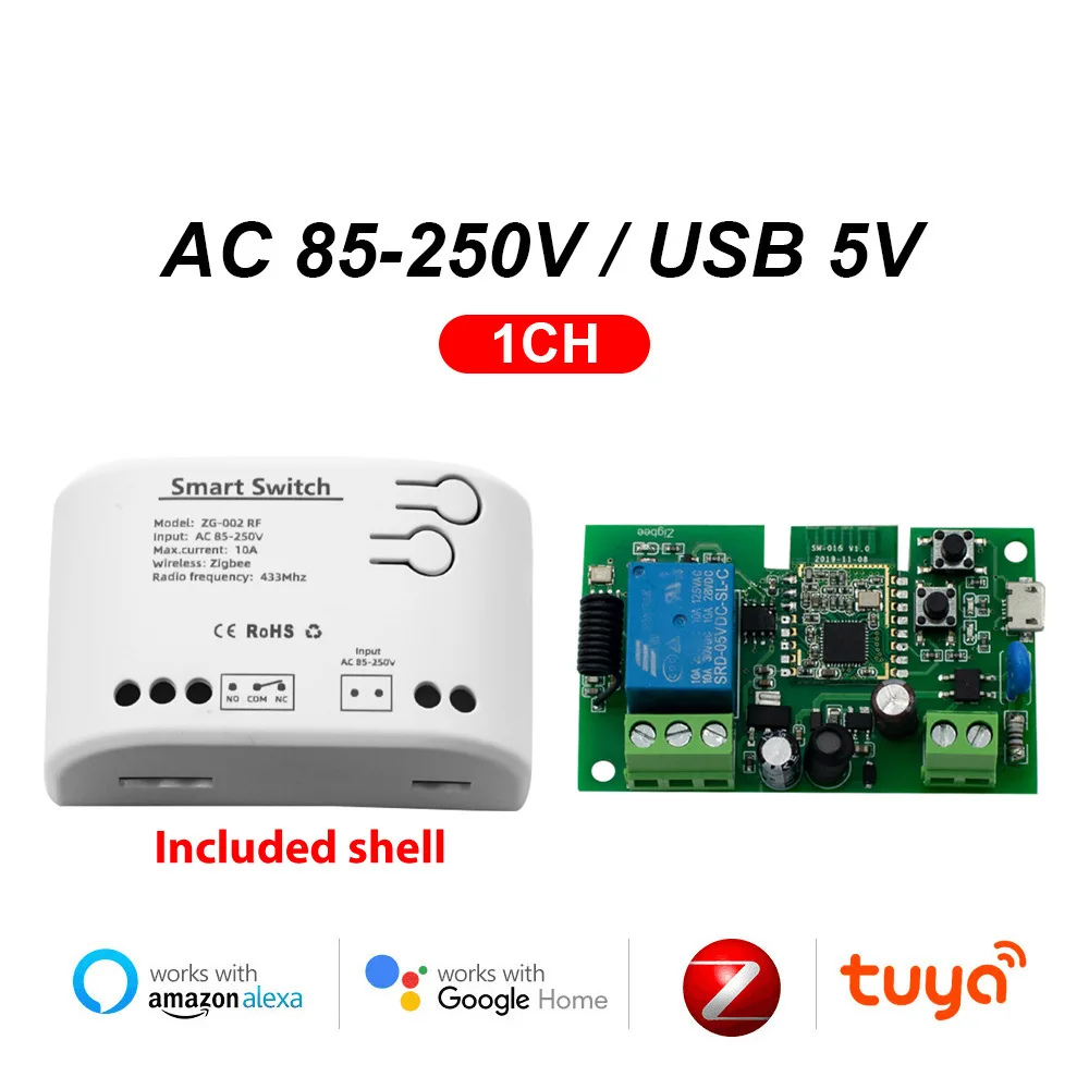 RF Mando Zigbee Tuya Smart relay module 1 Channel Smart Light Switch - Image 8