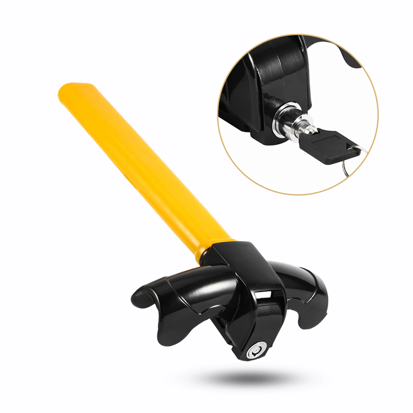 RF Mando Auto Car Anti Theft Security Rotary Steering Wheel Lock Top - Image 4