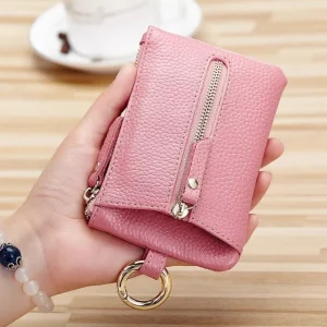 RF Mando New PU Leather Key Wallets Unisex Retro Keys Organizer Men W