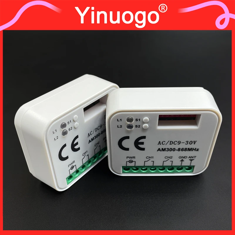 RF Mando RX-MULTI Garage Door Receiver Controller AC/DC 9V-30V For BF - Image 2