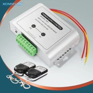 RF Mando 2Pcs 433MHz Remote Control DC12V 3A AC100V-260V Power Supply