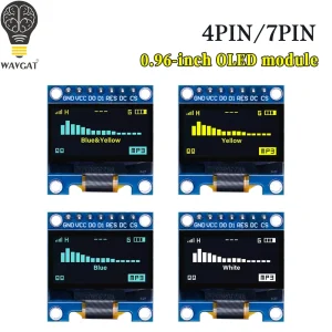 RF Mando 4pin/7pin 0.96' White/Blue/Yellow Blue 0.96 Inch OLED 128X64
