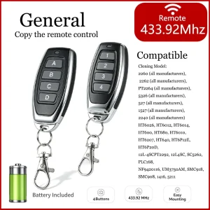 RF Mando 4-Channel Learning Code Remote Control Electric Push Rod Doo