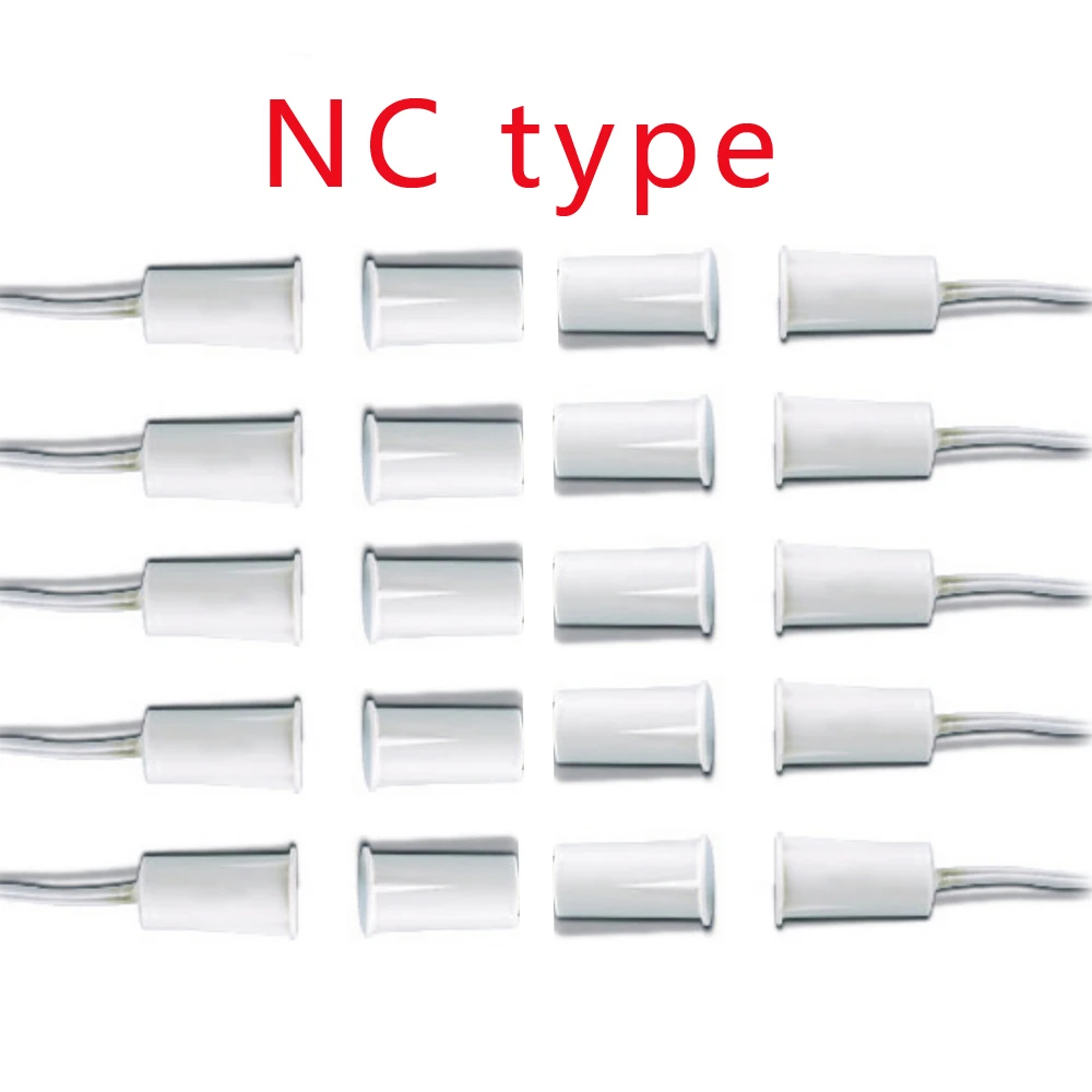 RF Mando 10pairs NC Type Round ABS Wired Door Window Sensor Magnetic - Image 8