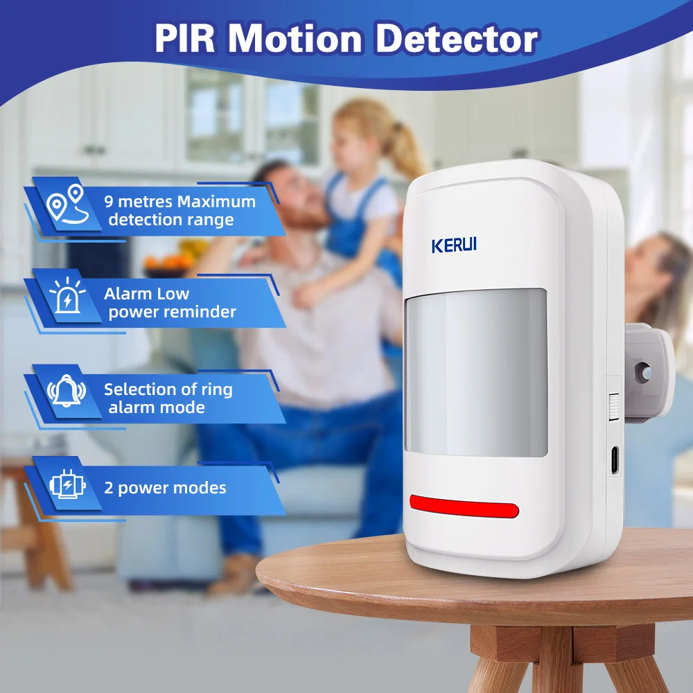 RF Mando KERUI HW19 PIR Motion Sensor Detector Alarm with Alarm Sound - Image 2
