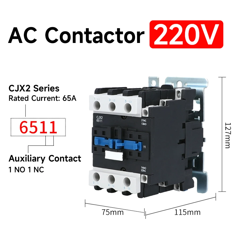 RF Mando CJX2-3201 32A6511 Contact Relay 380V9511 220V AC Contac - Image 9