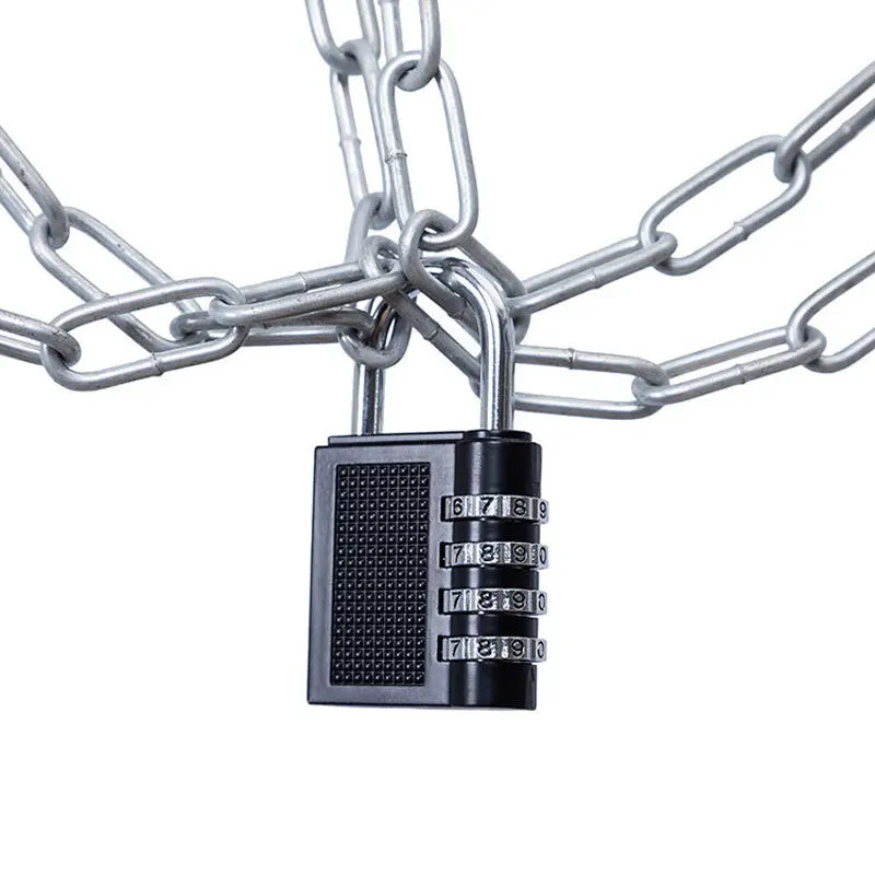 RF Mando 4 Digit Zinc Alloy Combination Lock Padlock Luggage Anti-the - Image 2