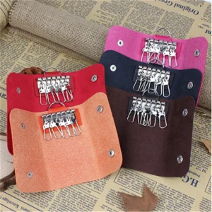 RF Mando Pu Leather Key Holders Women Men Keys Organizer Fashion Soli