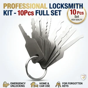 RF Mando Locksmith Tool Kit 10Pcs Full Set Emergency Door Unlocking T