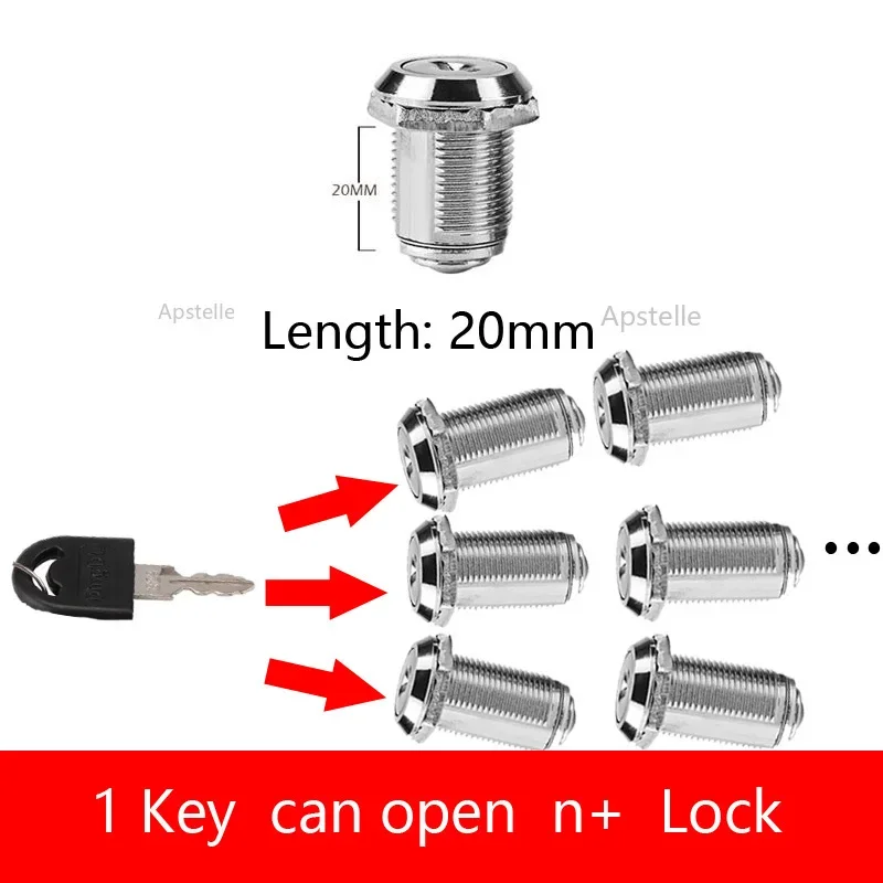 RF Mando Cabinet Mailbox Drawer Lock for Office Desk Letter Box Cam L - Image 13