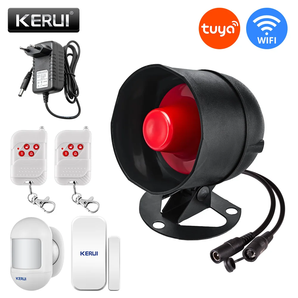 RF Mando KERUI Tuya WIFI Siren Alarm System Installation Simple Infra - Image 10