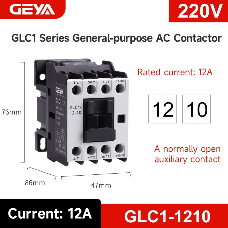 RF Mando GEYA Three-Phase AC Contactor from 9A to 95A 220V High - Image 8