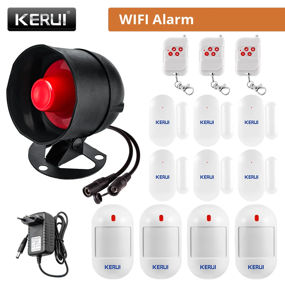 RF Mando KERUI Speaker Alarm System Kit 110db Siren Tuya WIFI Home Se - Image 21