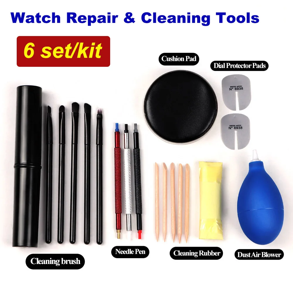 RF Mando 6Kits Watch Repair Accessories Rubber Dust Air Blower P