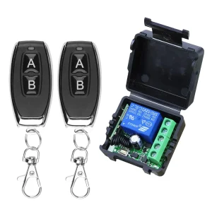RF Mando 10A Relay Receiver and 2CH Transmitter Remote Control DC 12V