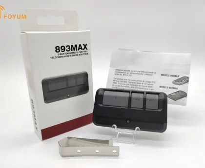 893MAX garage door remote, button layout