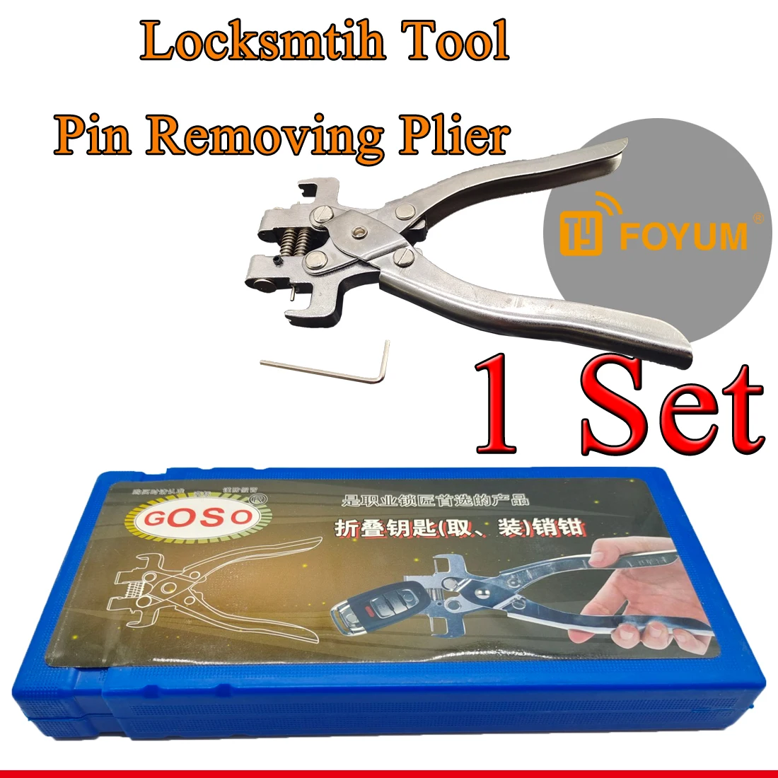 RF Mando Locksmith Multifunction Remote Car Key Pin Removal Fixing To