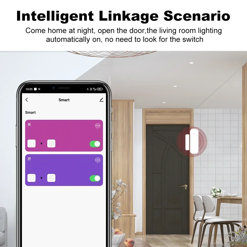 RF Mando Zigbee Door Window Anti-Theft Detector Wireless Magnetic Con - Image 2