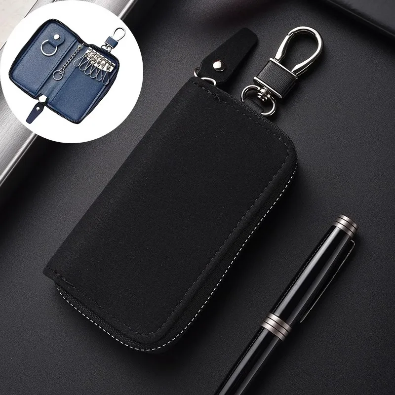 RF Mando New Leather Keychain Men Women Key Holder Organizer Pouch La - Image 6