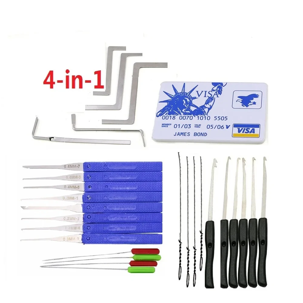 RF Mando 5 in 1 Locksmith Supplies Hand Tools Lock Pick Set Row Tensi - Image 4