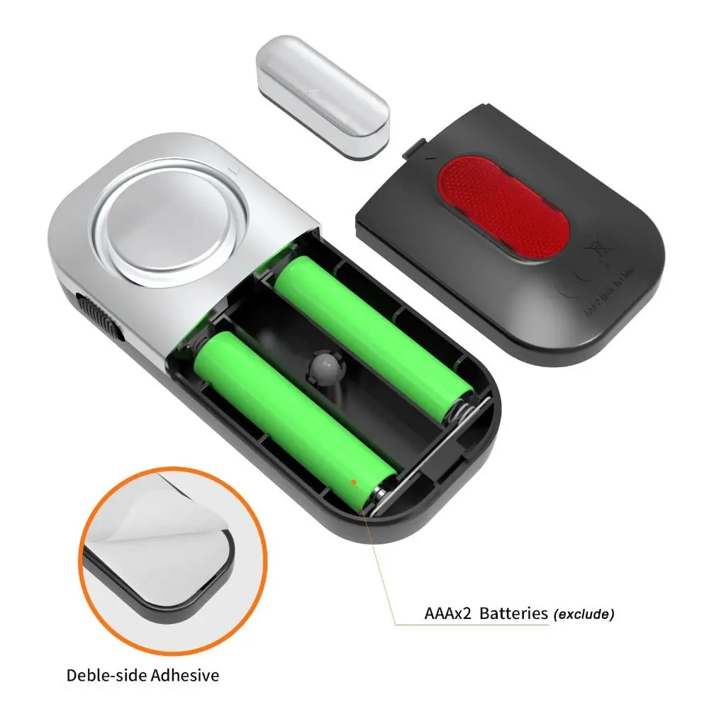 RF Mando Magnetic Sensor Burglar Alarm Battery Powered Plastic Door M - Image 5