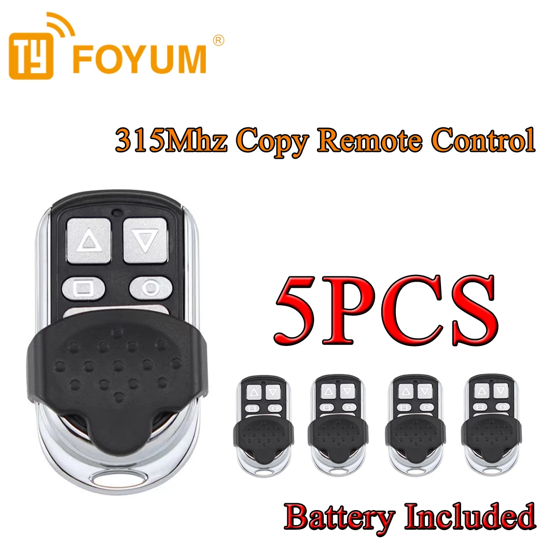 RF Mando 5PCS Duplicate Garage Door Remote Control 433MHZ Electric Ga - Image 8