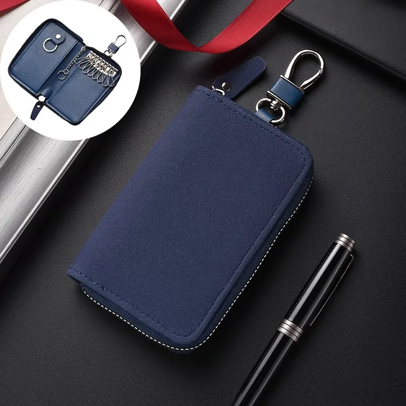 RF Mando New Leather Keychain Men Women Key Holder Organizer Pouch La - Image 10