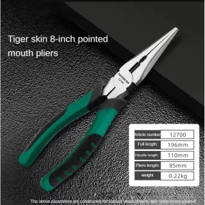 RF Mando 6/8 Inch Insulated Diagonal Needle Nose Pliers Set Anti-Shoc