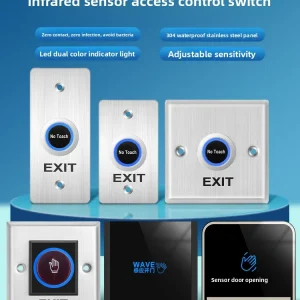 RF Mando KOB stainless steel access control switch infrared induction
