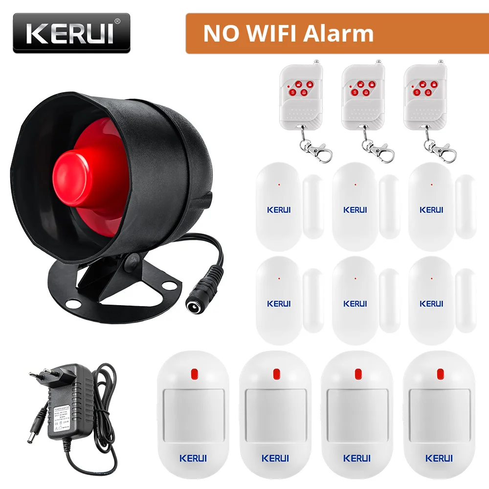 RF Mando KERUI Speaker Alarm System Kit 110db Siren Tuya WIFI Home Se - Image 13